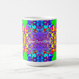 Geometric Abstract Boho Shapes Pattern Coffee Mug