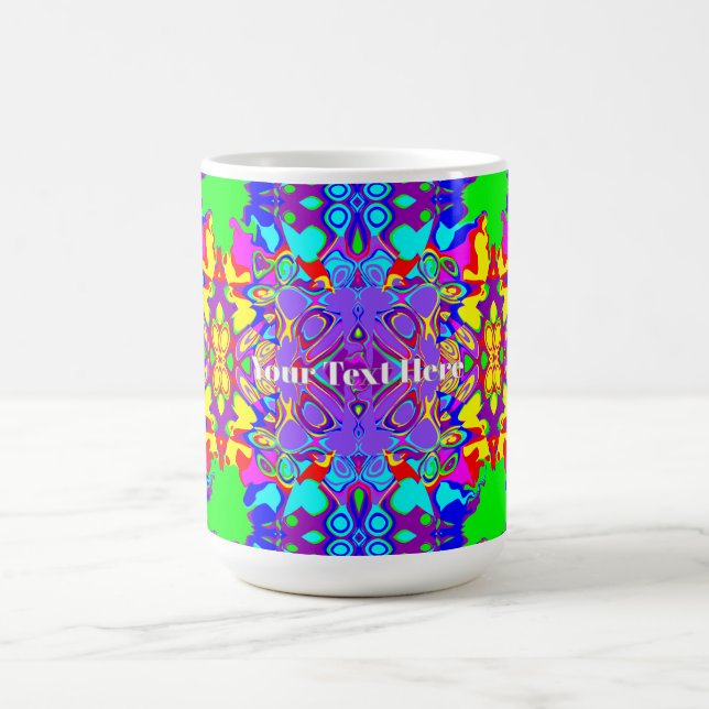 Geometric Abstract Boho Shapes Pattern Coffee Mug (Center)