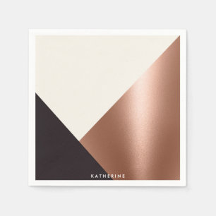 Geometric Abstract Colour Block Napkin
