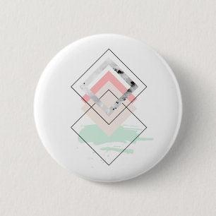 Geometric Abstract Design 2 Inch Round Button