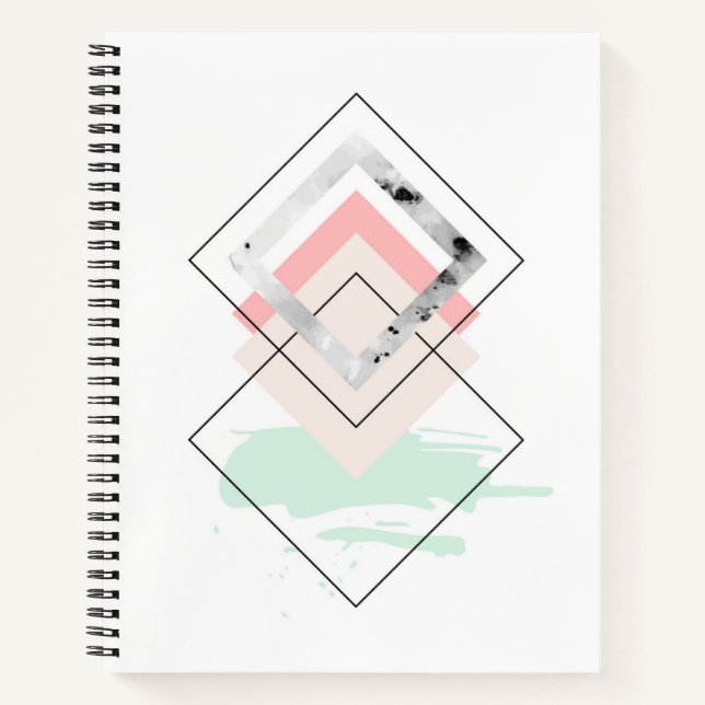 Geometric Abstract Design Notebook (Front)