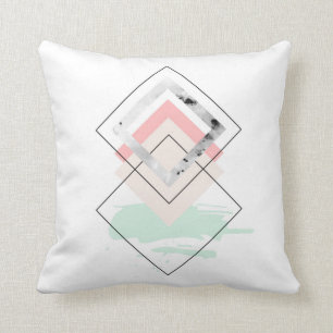 Geometric Abstract Design Throw Pillow