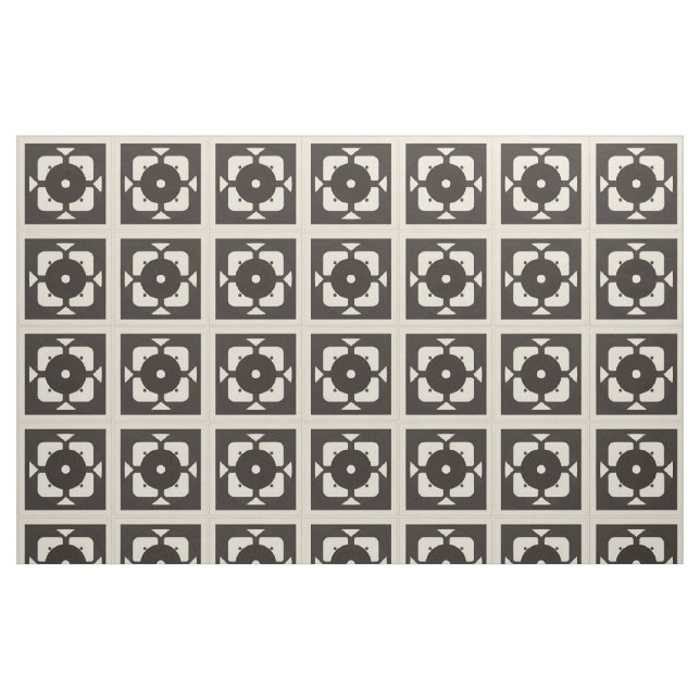 Geometric Abstract Design with Symmetrical Pattern Fabric (Fat Quarter)