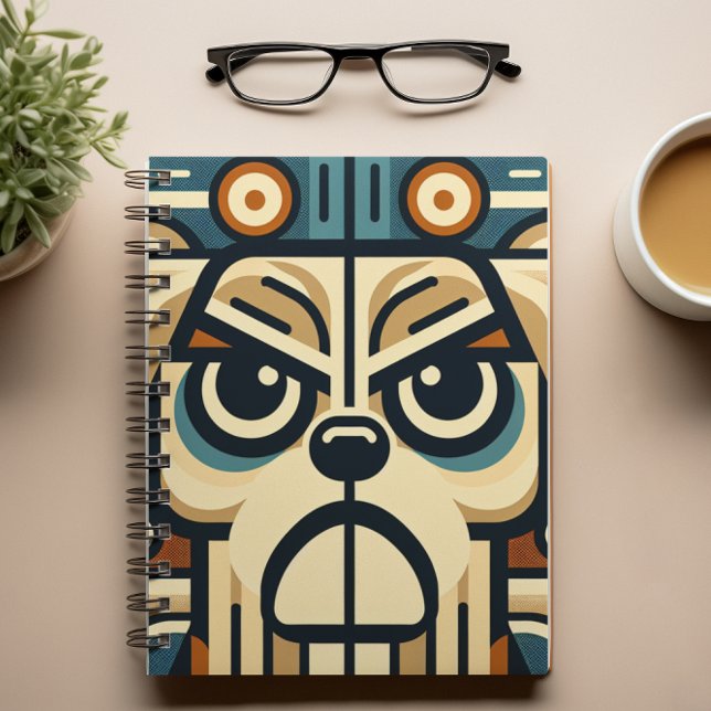 Geometric Abstract Dog Face Notebook (Creator Uploaded)