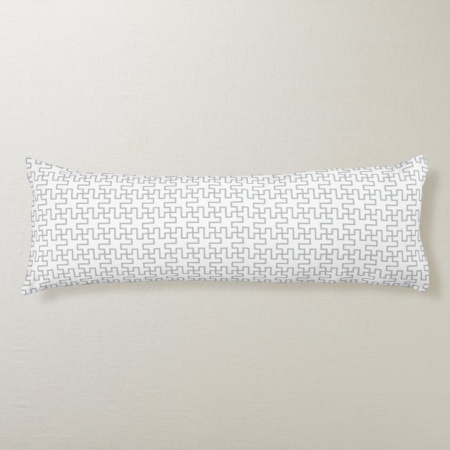 Geometric Abstract Floor Design Body Pillow (Front)