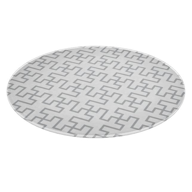 Geometric Abstract Floor Design Cutting Board (Corner)
