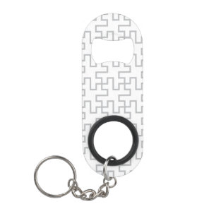 Geometric Abstract Floor Design Mini Bottle Opener