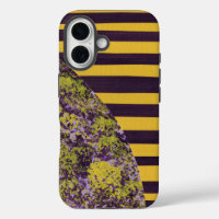 Geometric Abstract Flower with Stripes