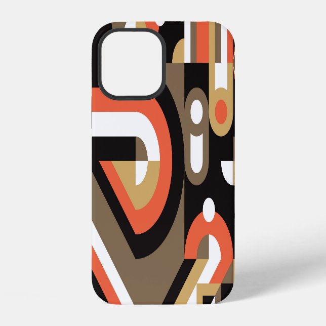 Geometric Abstract: Futuristic Artwork Design. iPhone Case (Back)