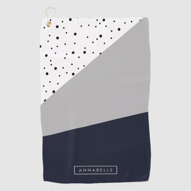 Geometric Abstract Golf Towel (Front)