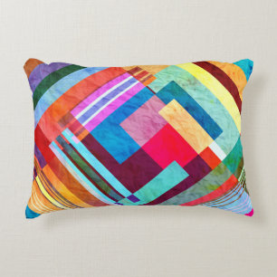 Geometric abstract, graphic colour background. accent pillow