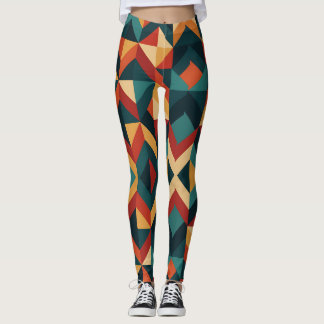 geometric abstract leggings