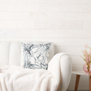 Geometric Abstract Minimal Modern Shapes Design Th Throw Pillow