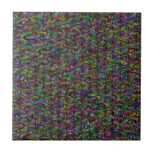 Geometric Abstract Mosaic Art Tile