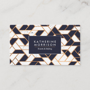 Geometric Abstract Mosaic Business Card