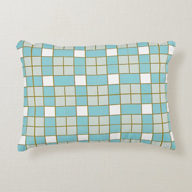 Geometric Abstract Pattern Accent Pillow (Front)