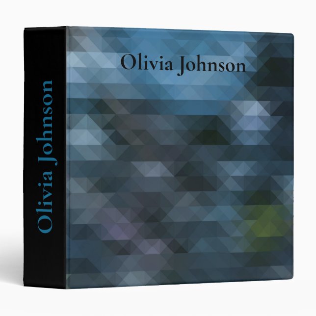Geometric, abstract, pattern binder (Front/Spine)