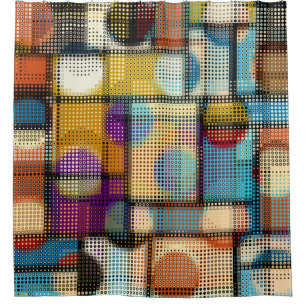 Geometric abstract pattern in low poly pixel art s