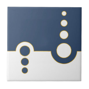 Geometric, abstract pattern, modern, circles tile