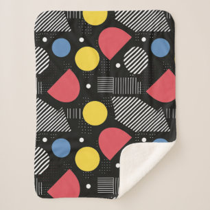 Geometric Abstract Pattern Sherpa Blanket