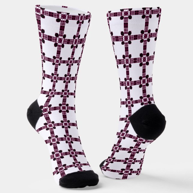 Geometric Abstract Pattern Socks (Angled)
