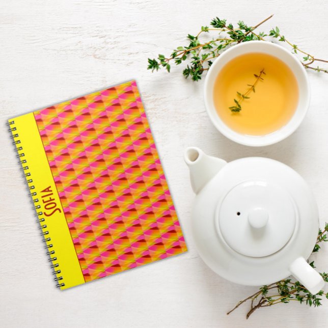 Geometric abstract pattern Spiral Photo Notebook (Creator Uploaded)