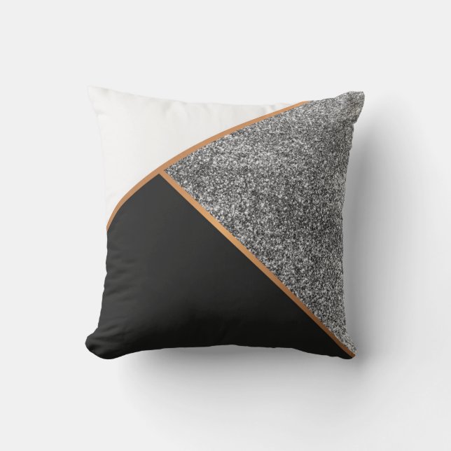 Geometric Abstract Pattern Throw Pillow (Front)
