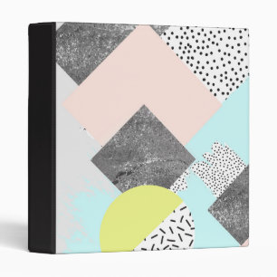 Geometric Abstract Scandi Design Binder