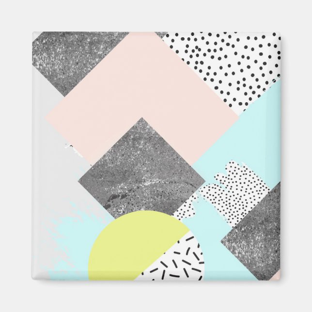 Geometric Abstract Scandi Design Magnet (Front)