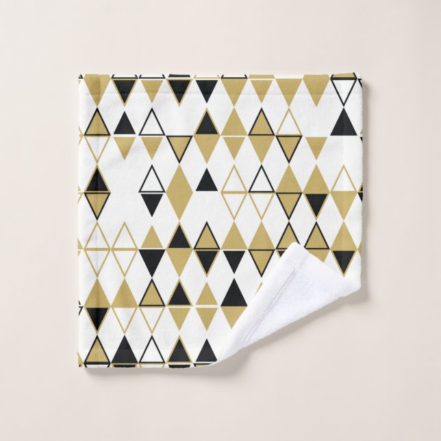 Geometric abstract seamless pattern of coloured sh wash cloth (Wash Cloth)