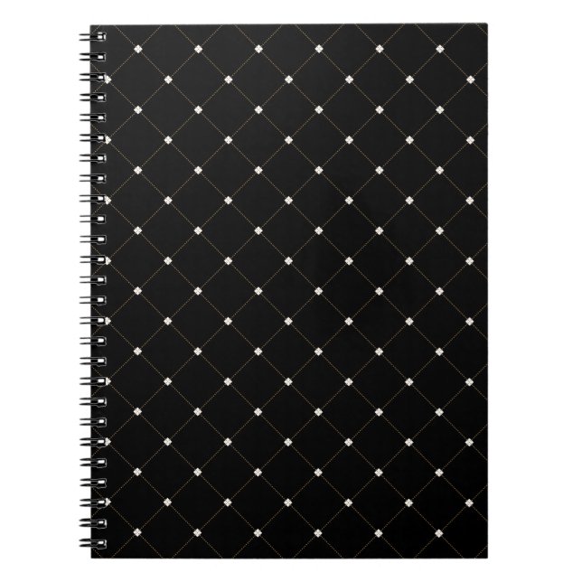 Geometric abstract seamless repeating vintage orna notebook (Front)