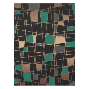 Geometric, abstract tablecloth