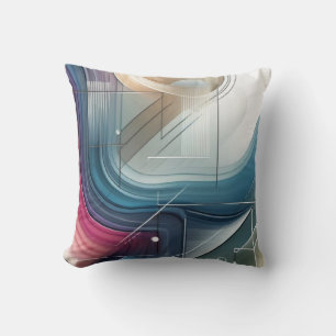 Geometric Abstract Throw Pillow