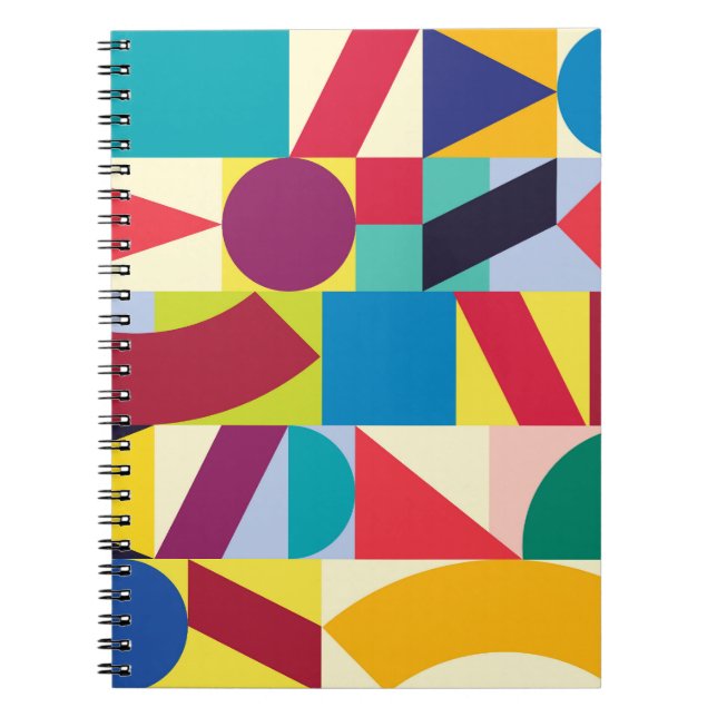 Geometric Abstract: Vintage Seamless Pattern. Notebook (Front)