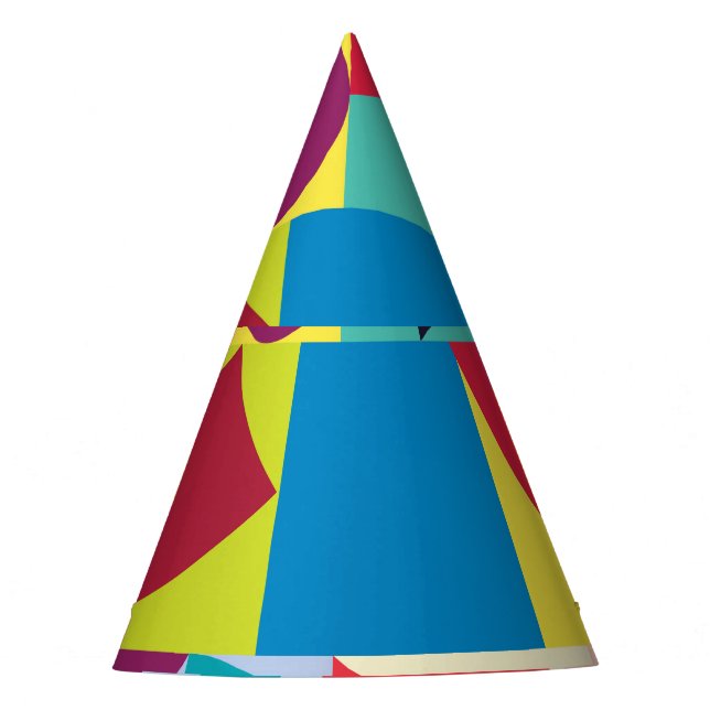 Geometric Abstract: Vintage Seamless Pattern. Party Hat (Front)