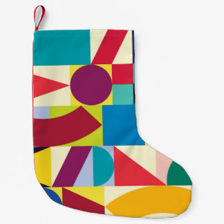 Geometric Abstract: Vintage Seamless Pattern. Small Christmas Stocking