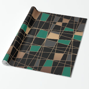 Geometric, abstract wrapping paper