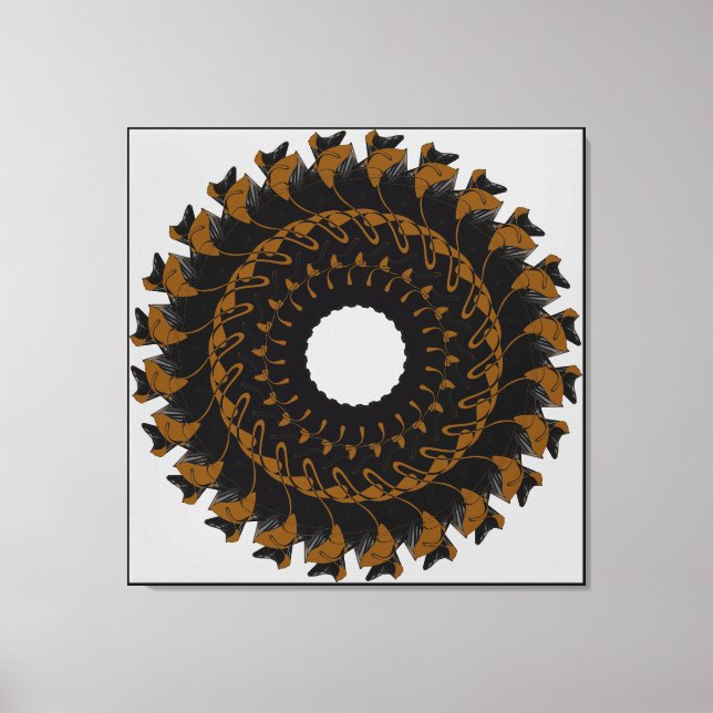 Geometric Abstraction Canvas Print (Front)