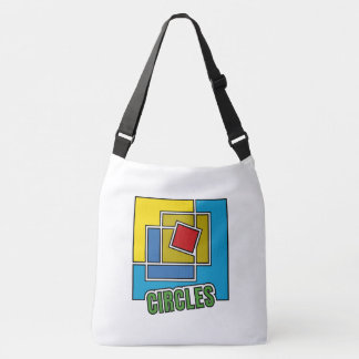 Geometric Abstraction Made of Colorful Squares Crossbody Bag