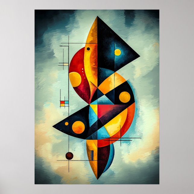 Geometric Abstraction - Masterpiece Inspired Poster (Front)