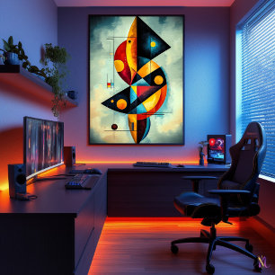 Geometric Abstraction - Masterpiece Inspired Poster
