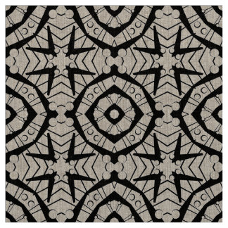 Geometric and Tribal style pattern Fabric