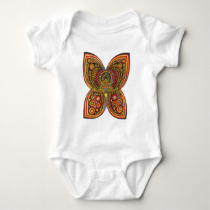 Geometric Angel Butterfly Baby Bodysuit