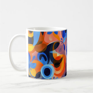Geometric ark artwork. retro vintage coffee mug