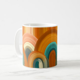 Geometric ark artwork. retro vintage coffee mug
