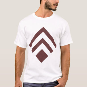 Geometric Arrow 02 - Dark Brown T-Shirt