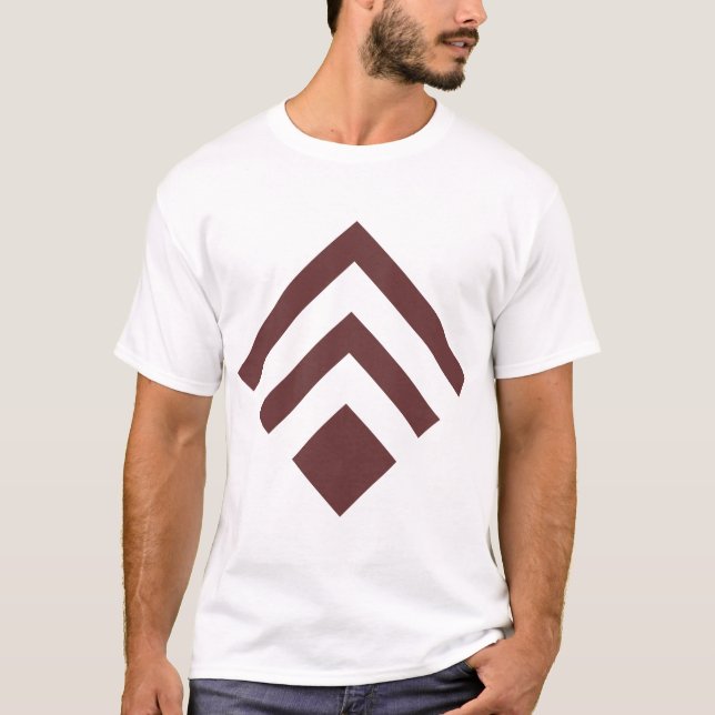 Geometric Arrow 02 - Dark Brown T-Shirt (Front)
