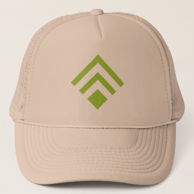 Geometric Arrow 02 - Martian Green Trucker Hat (Front)