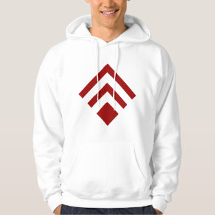Geometric Arrow 02 - Ruby Red Hoodie