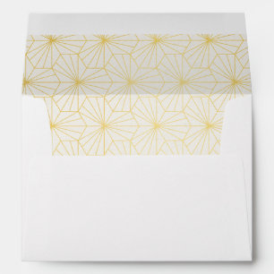 Geometric art deco return address Envelope